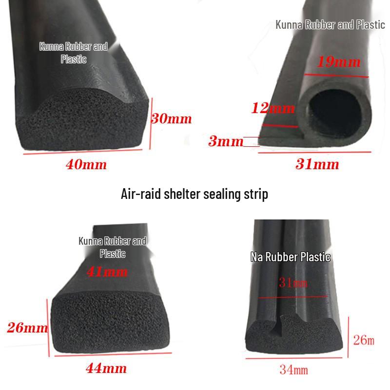 Air-Raid Shelter Soundproof & Anti-Collision Rubber Door Sealing Strip