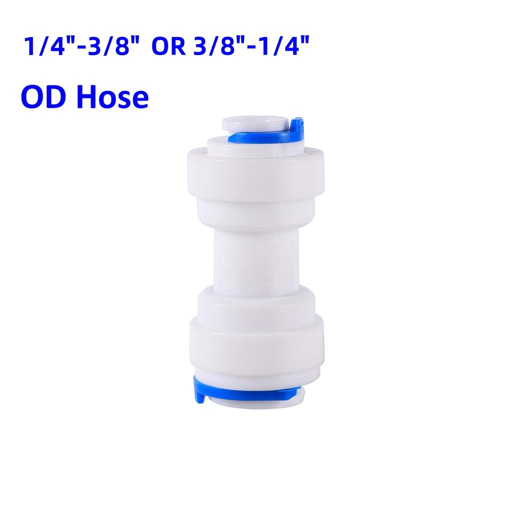 OD 1/4" 3/8" Pipe Slip Lock Quick Connector Water Purify Joint Garden Irrigation Straight Elbow Tee Valve Pipe Coupling Fittings