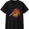 Tennis Racket Retro Mens Womens T-Shirt Unisex Novelty Gift Tee Funny Present