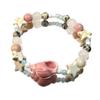 Ceramic Macaron Stylish Sea Shell Beaded Bracelet Womens Sweet Fresh Design Summer