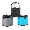 Portable Folding Bucket 3D Textured Fish Bucket Small Fishing Box  Fishing Tackle