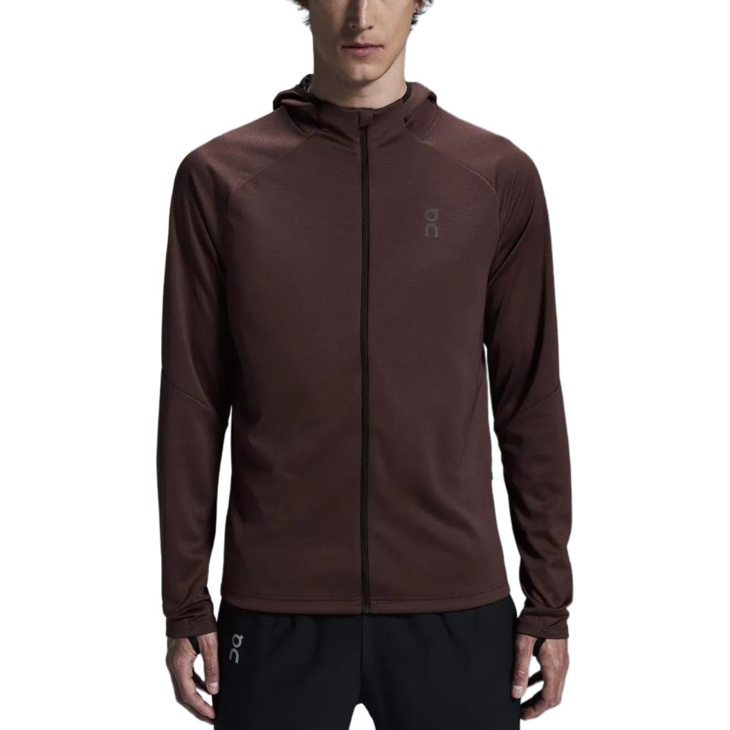 

Толстовка на молнии On Climate, удобная однотонная куртка с длинным рукавом, мужские худи, цвет тутовый пурпурный 1ME10250398 L