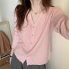 Knitted cardigan women's new early autumn gentle wear with V-neck age-reducing thin loose sweater jacket women