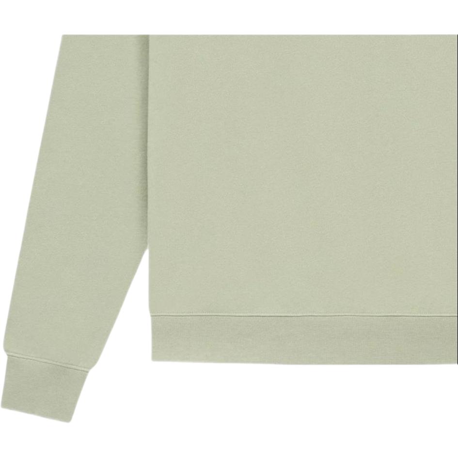 Fear of God Essentials SS22 Long Sleeve Polo With Flocked Logo Men Polo Shirts Seafoam Gray-Green FOG-SS22-182