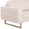3 Seater Sofa Fabric Cream White