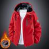 Men's & Couples' Trendy Hooded Cotton Jacket for Autumn/Winter - Warm, Velvet-Lined, Thickened, Casual.