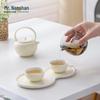 Nanshan Gentleman Anti-Scald Handle Ceramic Kung Fu Tea Set