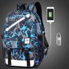 Anti Fashion Theft Backpack School Unisex Travel Bag Usb Charging Port Rucksack