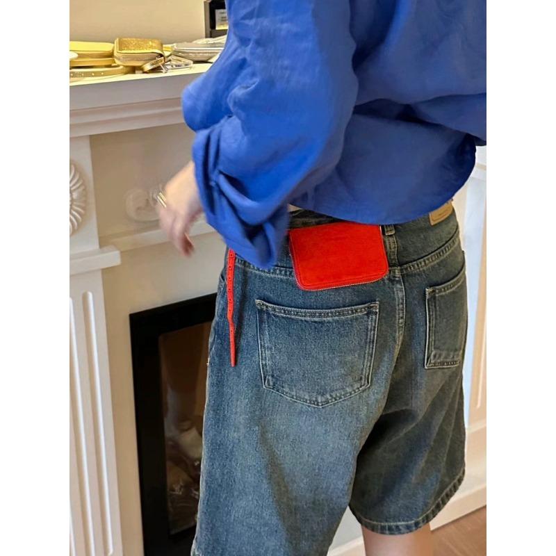 

Small square hanging bag, new multi-color fashionable matching, small card bag, fanny pack, messenger bag. красный