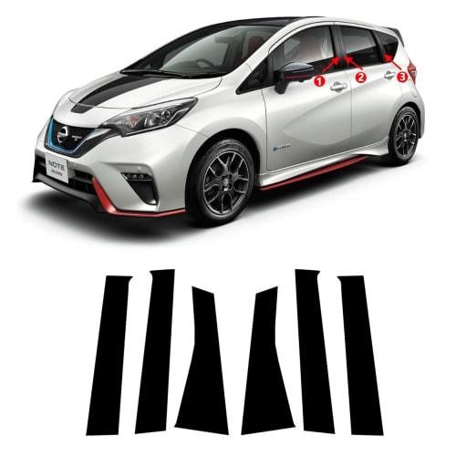 Zdeduo car Nissan specially designed notebook E12 e-POWER NISMO (2012 - 2020) Compatible Pillar Garnish B Pillar Genuine Side Visor Protective Cover 6