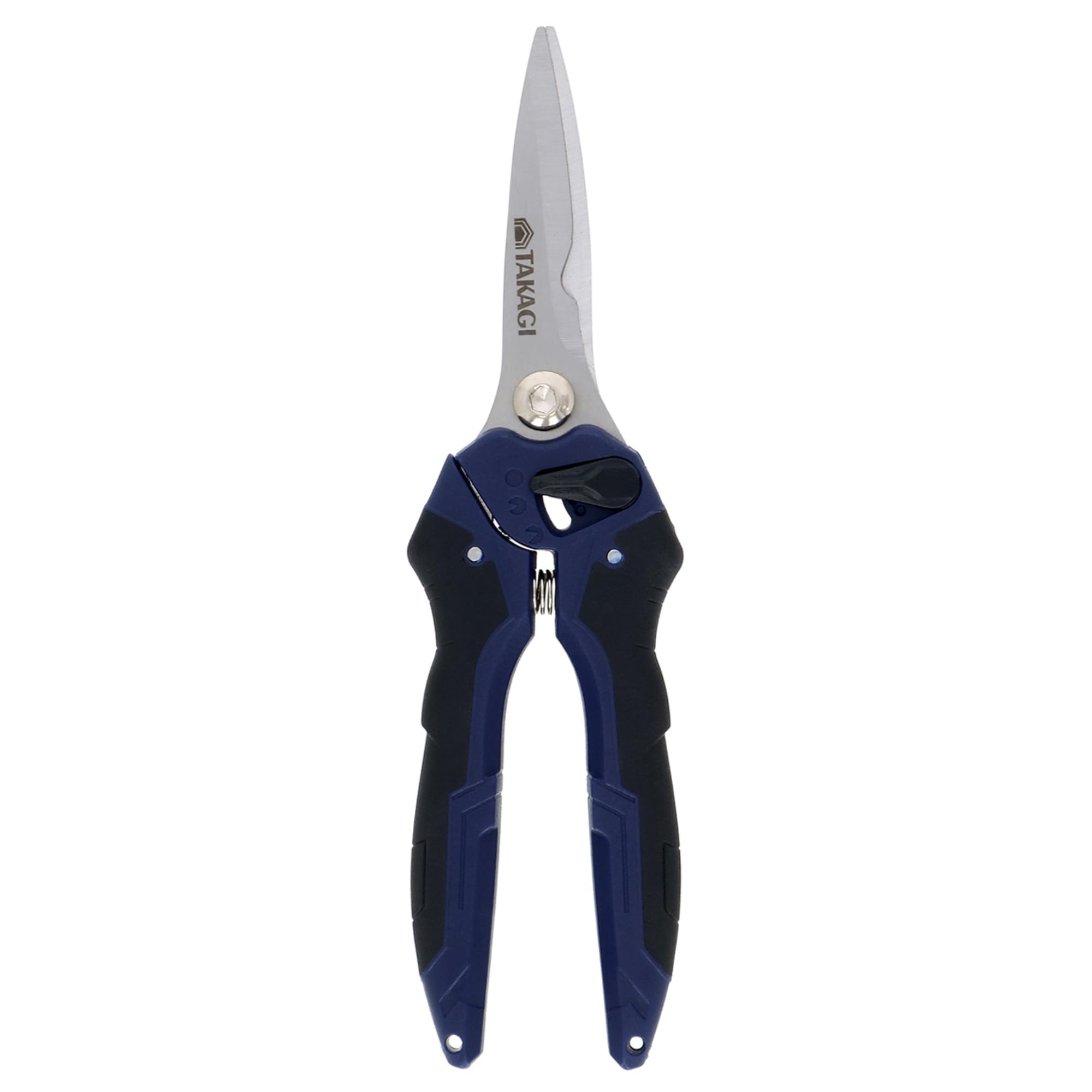 

Takagi Straight Long Scissors with Wire Cutting Function Stainless Steel Rubber Opening Width Tool (TAKAGI) Multi-purpose TMS-225LW Blade,