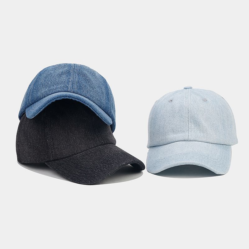 Cowboy Baseball Cap Men's British Retro Soft Top Fashion Cap Children's Literary Hong Kong Style Curved Brim Sun Hat
