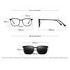 Magnetic Sleeve Glasses High Appearance Versatile Myopia Frame Clip On Driving Sunglasses Two In One