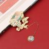 Office Supplies Student Gift Metal Tassel Pendant Book Clip Painted Pagination Mark Brass Bookmark