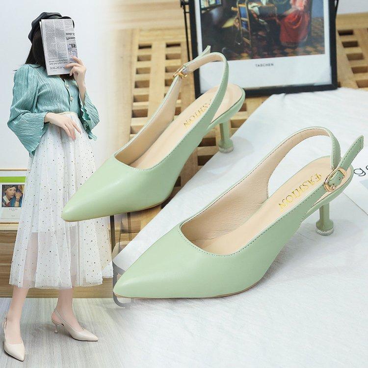 Seasonal spot 2021 new leather fashion single shoes Korean version fairy style small leather shoes work shoes