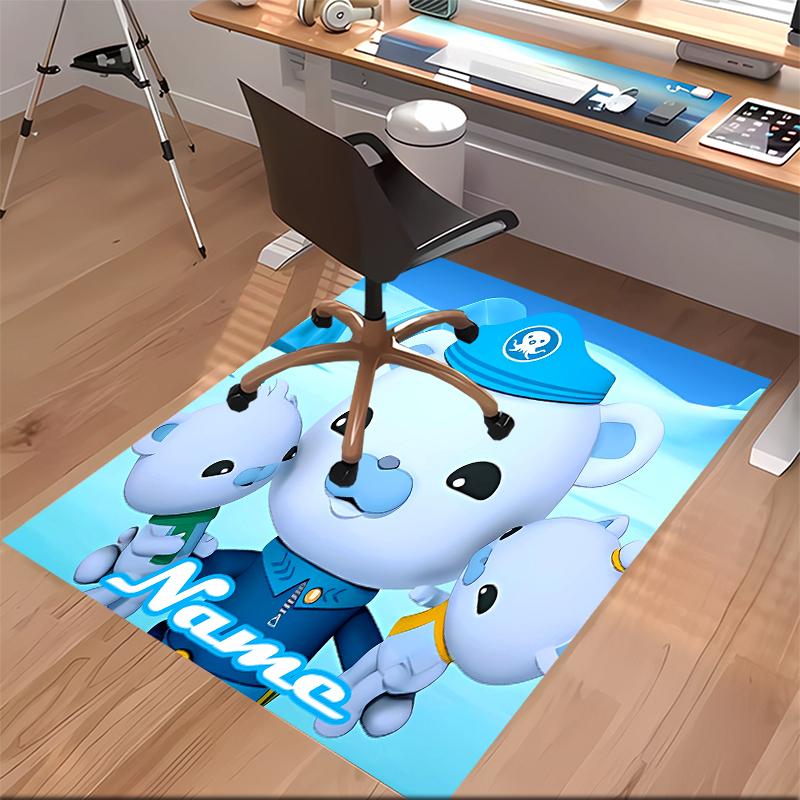 Custom Personalization Octonauts Print Area Rug - Soft, Washable Non-Slip Indoor Mat,Living Room,Home&Office Decorative Rug