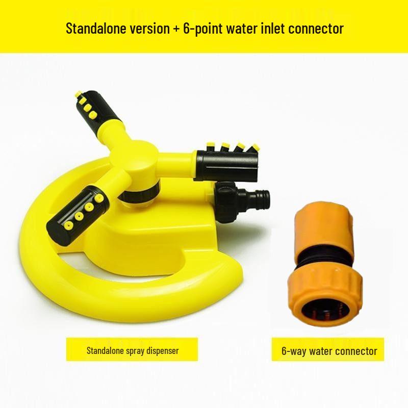 360° Automatic Rotating Sprinkler with Series Connection for Villa Gardens, Lawns, and Land.