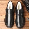 2025 Winter Cotton Shoes Men's Warm High-top Leather Shoes 35 Yards Leisure In the Elderly Father Shoes 46 Yards 47 Yards 48 Yards