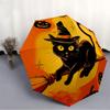 1pc Halloween Cat Fashionable Automatic Opening/Closing Folding Umbrella with 8 Bones, Windproof Portable, Daily Use304