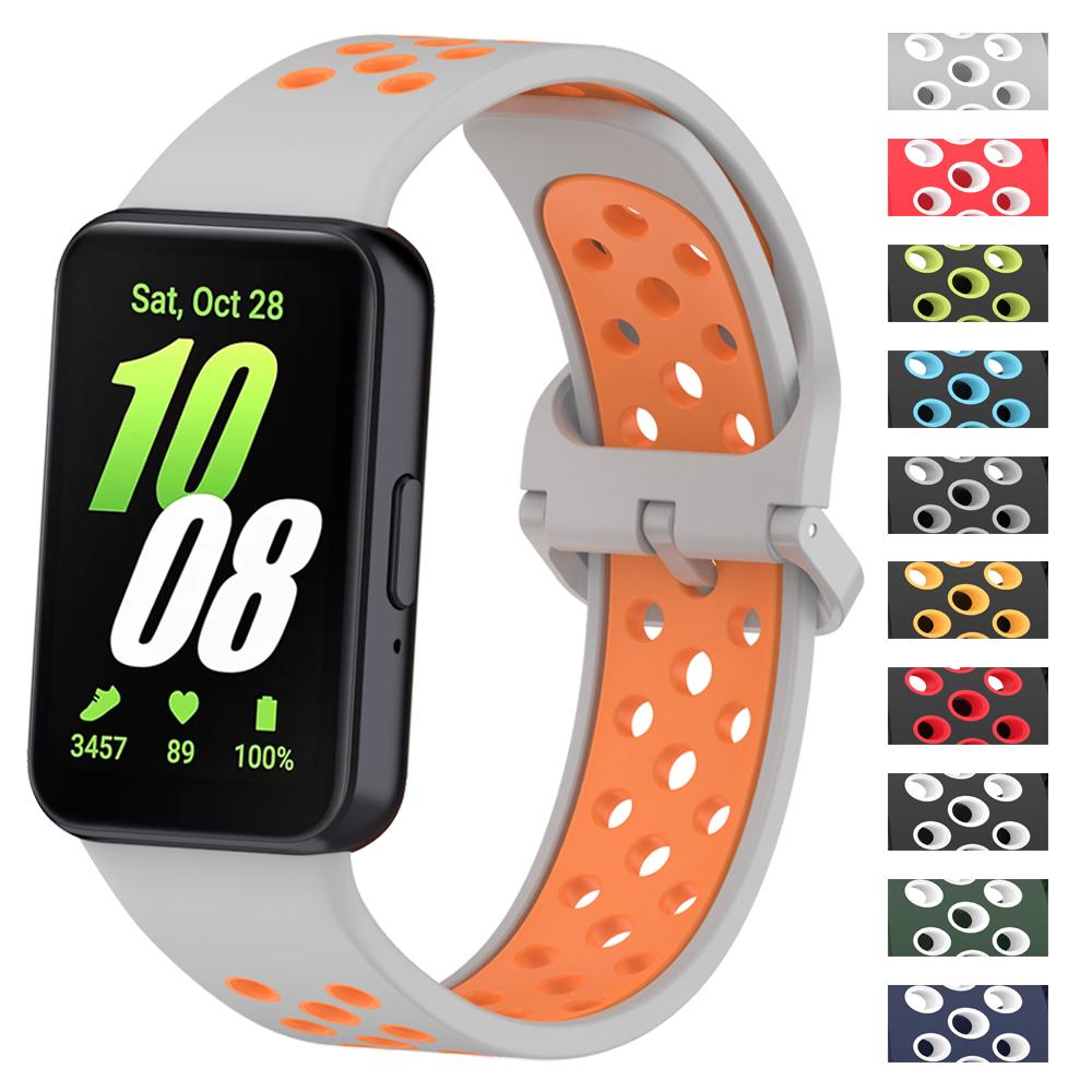 Gumový pásek pro Samsung Galaxy Fit 3 náramek Silikonový sportovní pásek Correa pro Galaxy Fit3 SmartWatch Rychloupínací náramek