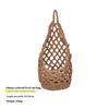 Hand Woven Hanging Fruit Net Bag Large Capacity Breathable Wall Mount Veggie Storage Holder for Big Family Kitchen