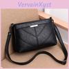 Bag New Korean Womens 2023 Fashion Mommy Bag Threelayer Small Bag Single Shoulder Messenger Bag Soft Leather Mommy Bag
