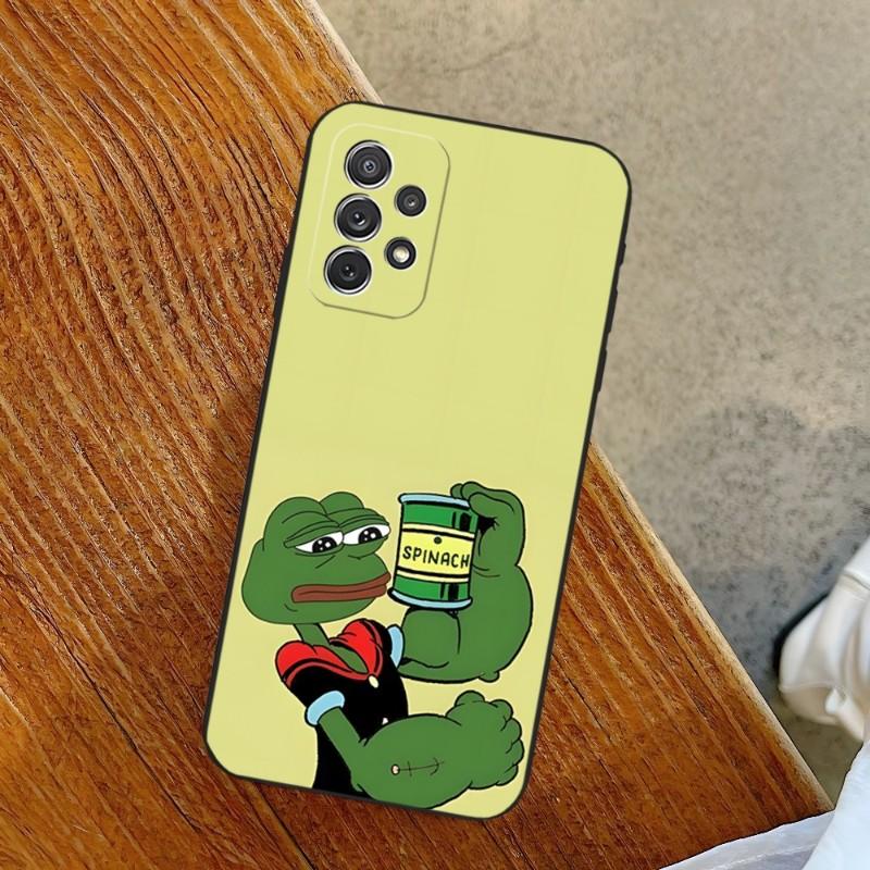 Pepe The Frog Handyhülle Für Samsung A14 A53 A52 A73 A32 A54 A33 A13 A21 A34 A71 A31 A22 A50 A20 A40 A23 Rückseite