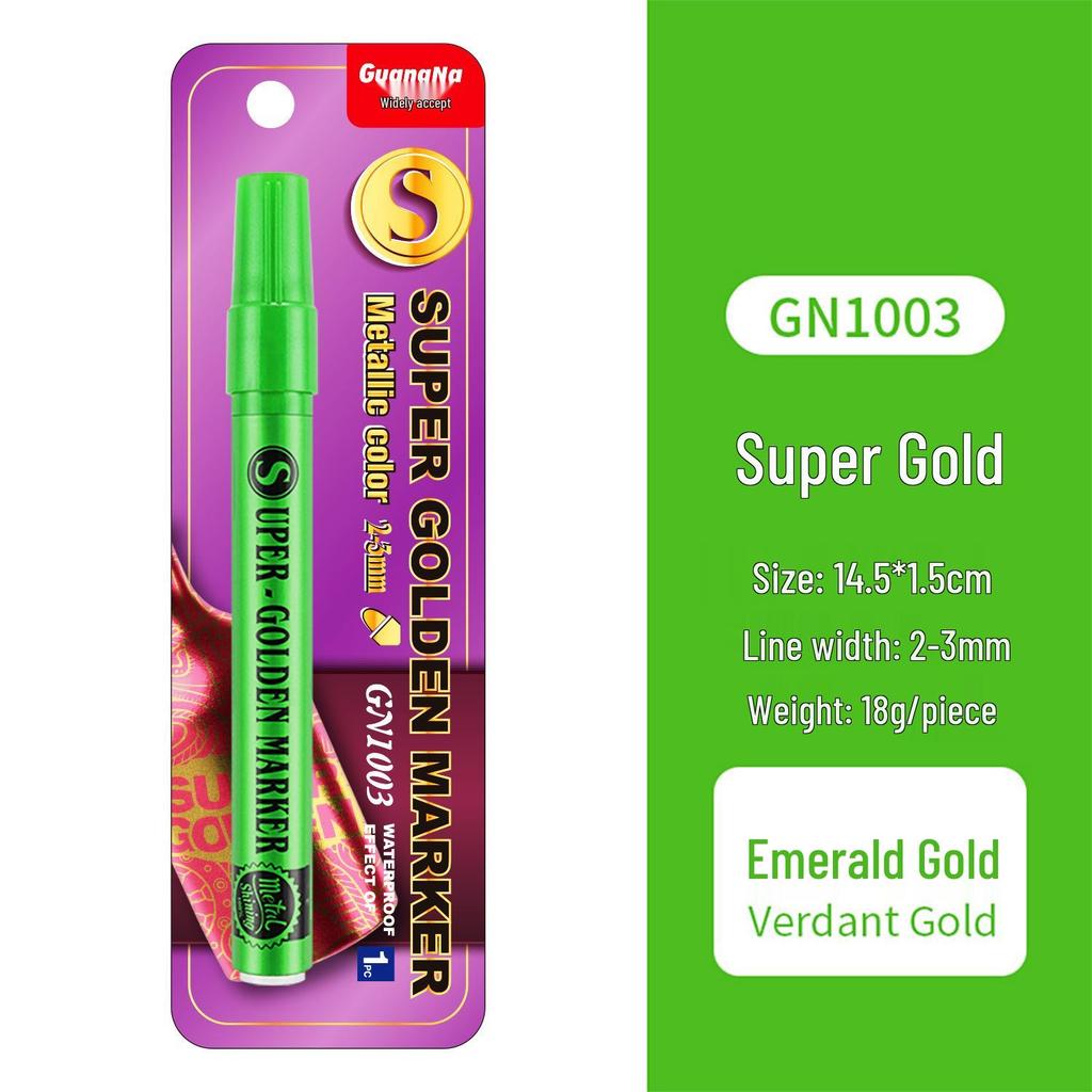 Metallic Color Craft Markers: Water-Based Paint Pens for Albums, Cards, Ceramics, and More