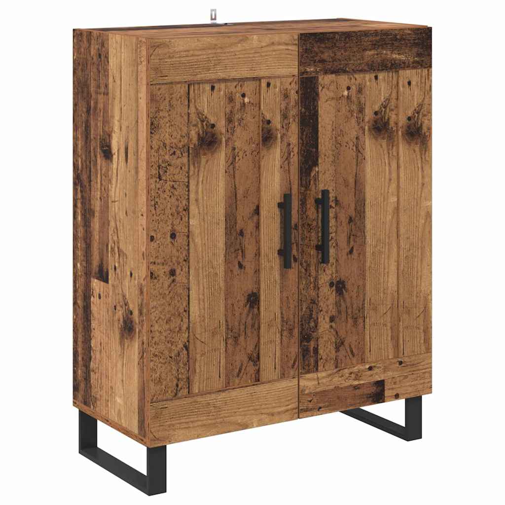 Highboard 2 Pcs Reclaimed Wood 69.5 X 34 X 180 Cm