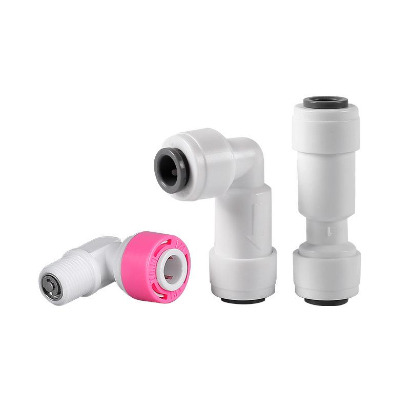 Pure Water Direct Drinking Machine with Quick Connect L-Type Elbow and Two-Way Check Valve