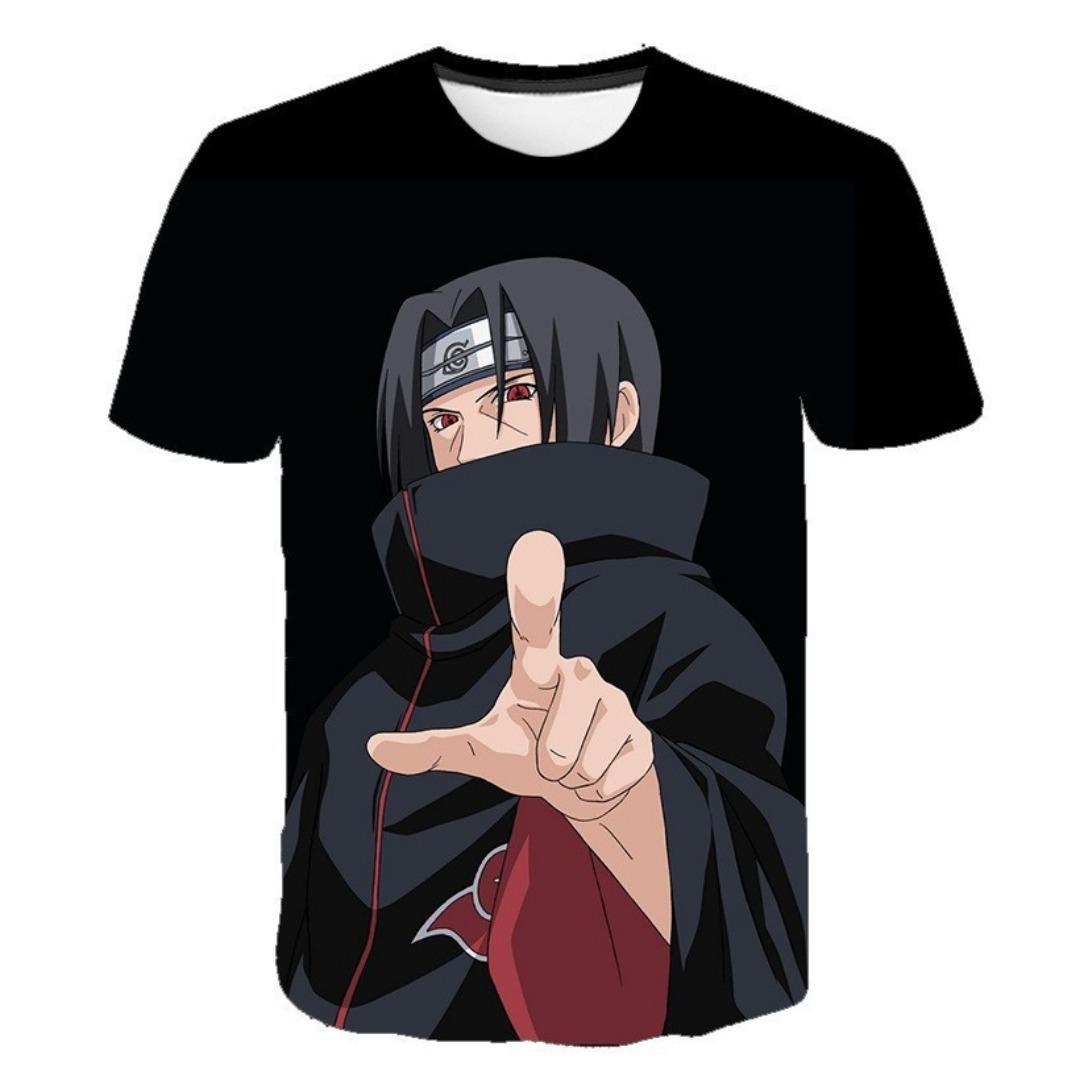 

Футболка Naruto Peripheral с 3D-цифровой печатью, топ Naruto Kakashi, модная свободная, удобная, повседневная, с коротким рукавом 160