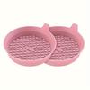 2PCS Silicone Circular Coaster, Silicone Anti Slip and Waterproof Car Coaster, Car Anti Slip Silicone Coaster