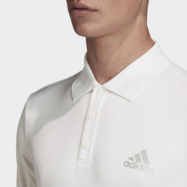Adidas Tennis Polo Shirt with Collar Men Tops White FK0744