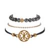 Fashion Personalized Jewelry Bracelet Set, Street Auction Popular Women'S Love Beaded Bracelet Three-Piece Set