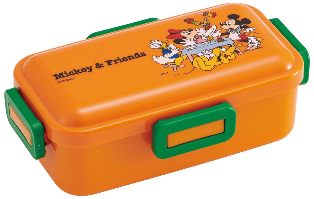 

Skater Bento Box with a Soft Dome Made in Mickey Friends Picnic Disney 530ml Lid, Japan, & Design, (PFLB6)