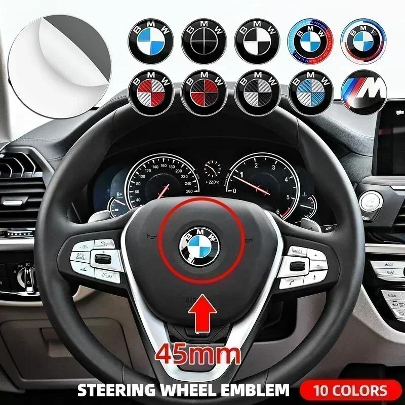 45mm 50th Anniversary Edition Car Steering Wheel Badge Emblem Sticker for BMW E36 E39 E87 E60 E46 E53 E90 F10 F20 F25 F30 X3
