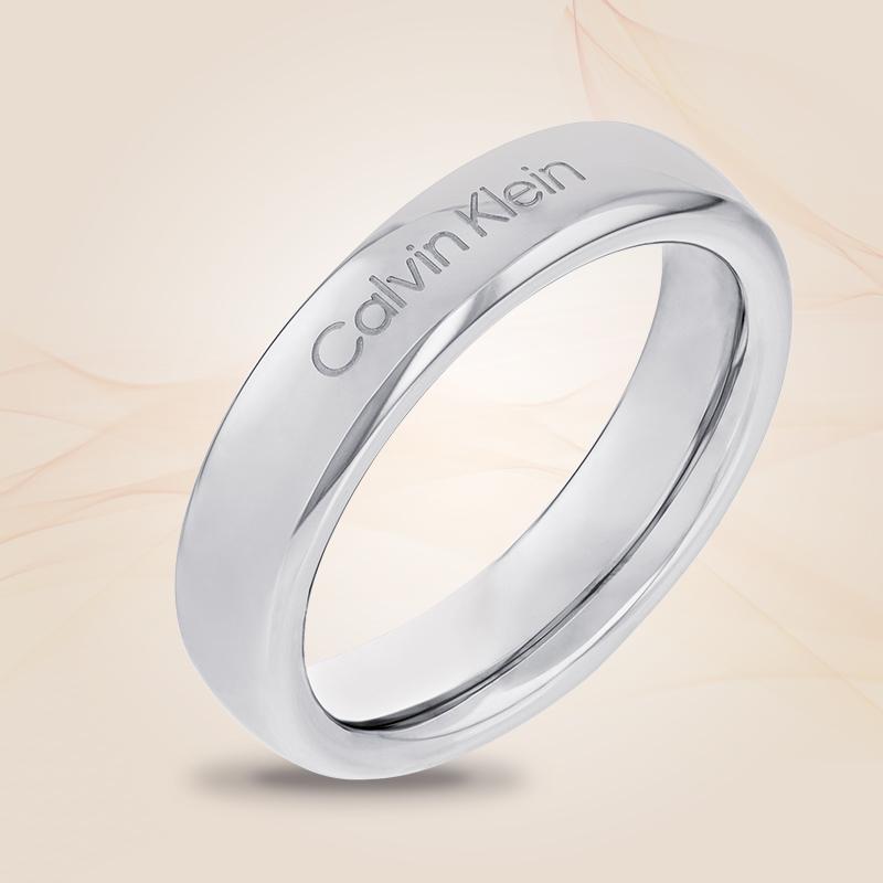 

Calvin Klein Eternal Series Simple Circle Minimalist Solid Color Steel Ring Unisex rings 35000513 C