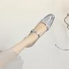 Krazing Pot Full Grain Leather Round Toe Med Heels Autumn Mary Janes Summer Shoes Women Pleated Decoration Pumps