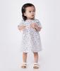 Dress A0CLI 36 Months 95cm [Petit Bateau] Short-sleeved Off-white/Multicolor