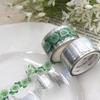 World Craft Masking Tape Glitter Clear Tape Rainbow Aurora Foil Width 20mm Lace KCT20-015