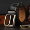 Real Cow Genuine Leather Belts for Man High Quality Plus Long Size Male Pin Buckle Waist Belt Strap