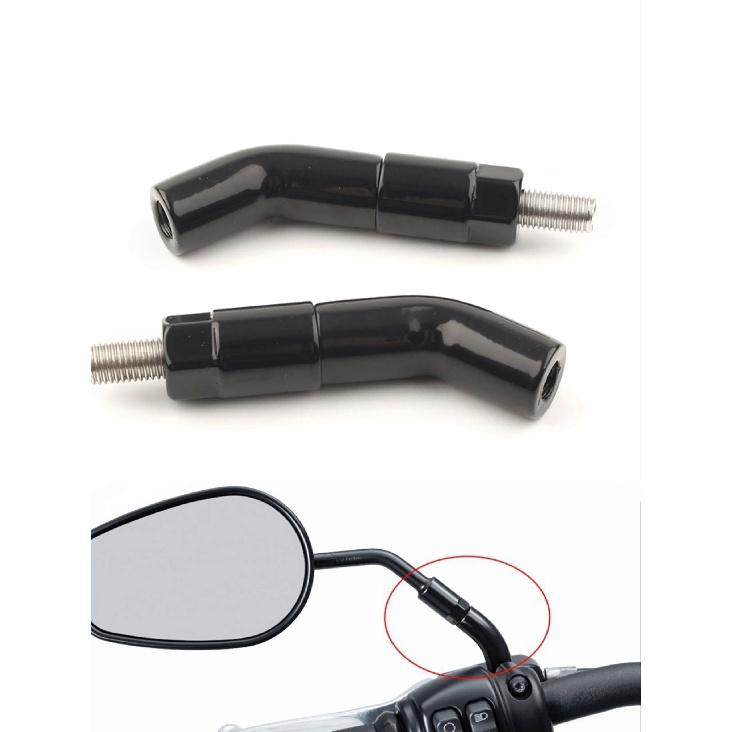 For Harley Davidson Iron Motorbike Mirror Stem Extenders  1200 XL1200NS 2018-  Aluminum Black