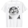 Funny Y2k Retro Cat Silly Vintage Kitten Meme Cat Lover Tshirt Cute Kitten Y2k Aesthetic Clothes Novelty Gift Girls Fashion Tee