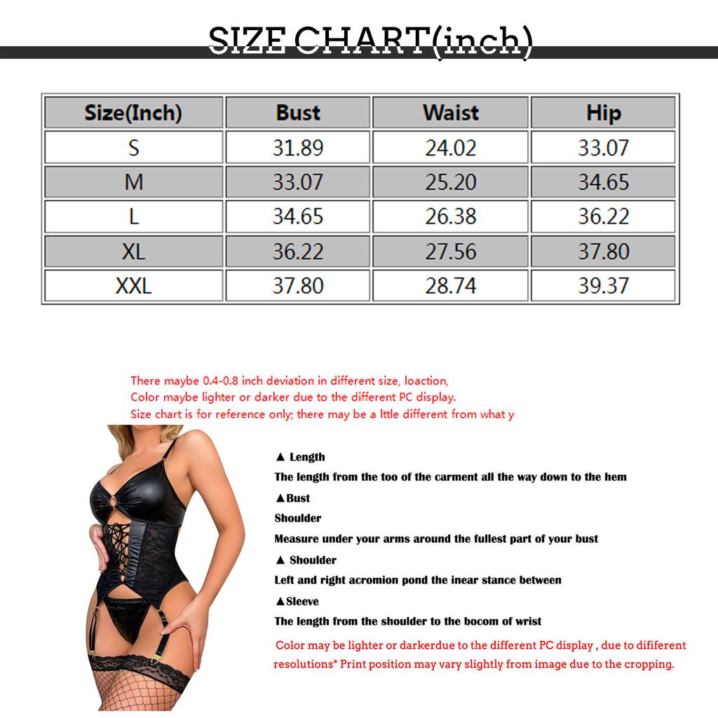 Lingerie For Women Sexy Leather Tulle See-Through Sheer Mesh Underwear Set Temptation Garter Belt Leg Loop Erotic Intimates