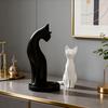 Cat Figurines Simulation Plastic Cat Refrigerator Sticker Material Miniatures Cartoon Car Cat Ornament Kids Toy_