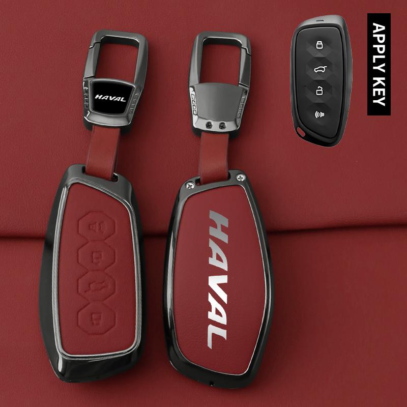 Zinc Alloy Car Key Case Cover for Great Wall Haval H5 H6 H9 H-DOG Owl Dragon Max 2023 2024 Remote Key Case Car Accessories