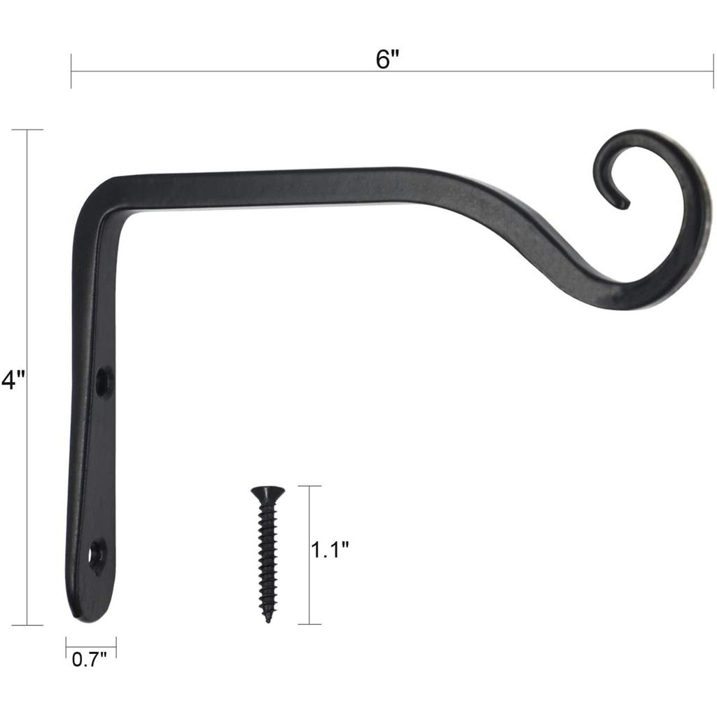 Metal Wall Hooks, Indoor And Outdoor Potted Wall Hooks, Building Garden Decorative Light Hooks