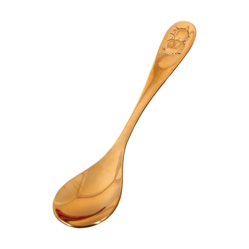 Premium Bronze Soup Spoon Features Detailed Chinese Birth Animal Engravings Ideal For Family Meals And Gift