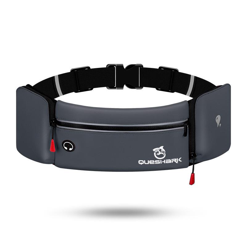 Queshark Nastavitelný bederní pás f běžecká taška s držákem na láhev na vodu cyklistika kempování turistika posilovna pouzdro na telefon sportovní taška