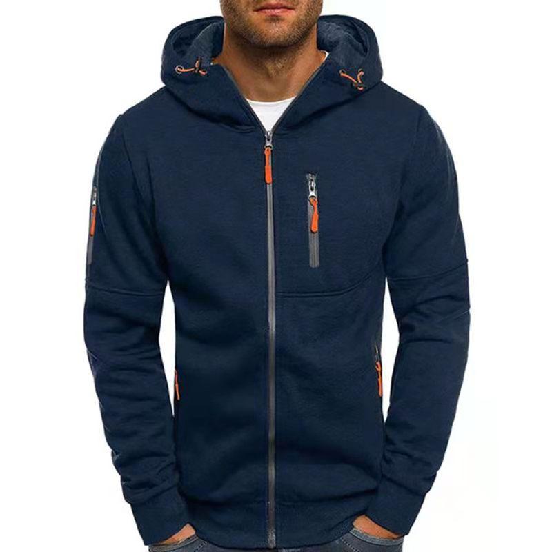 

Male Tracksuit Casual Hoodie Streetwear Men s Sportswear Casual Hoodie Fashion Navy Blue M